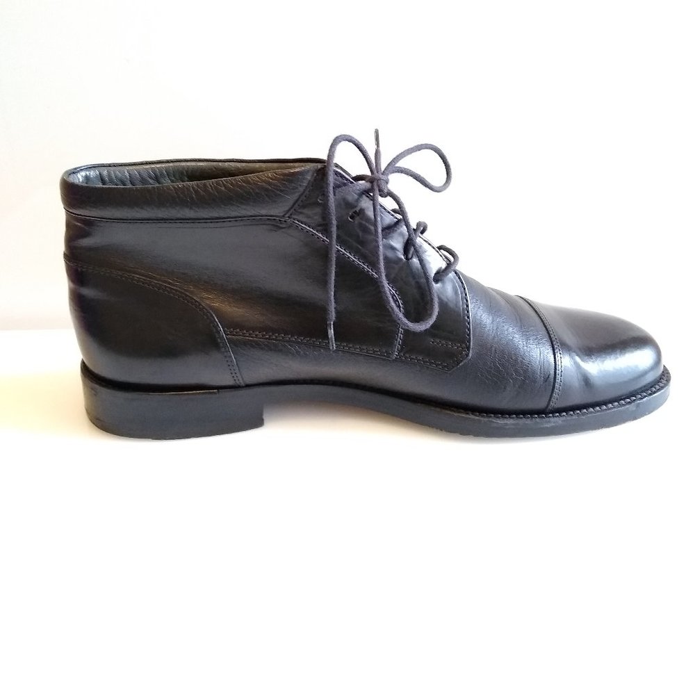 Johnston & Murphy Mens Black Chukka Ankle Boots